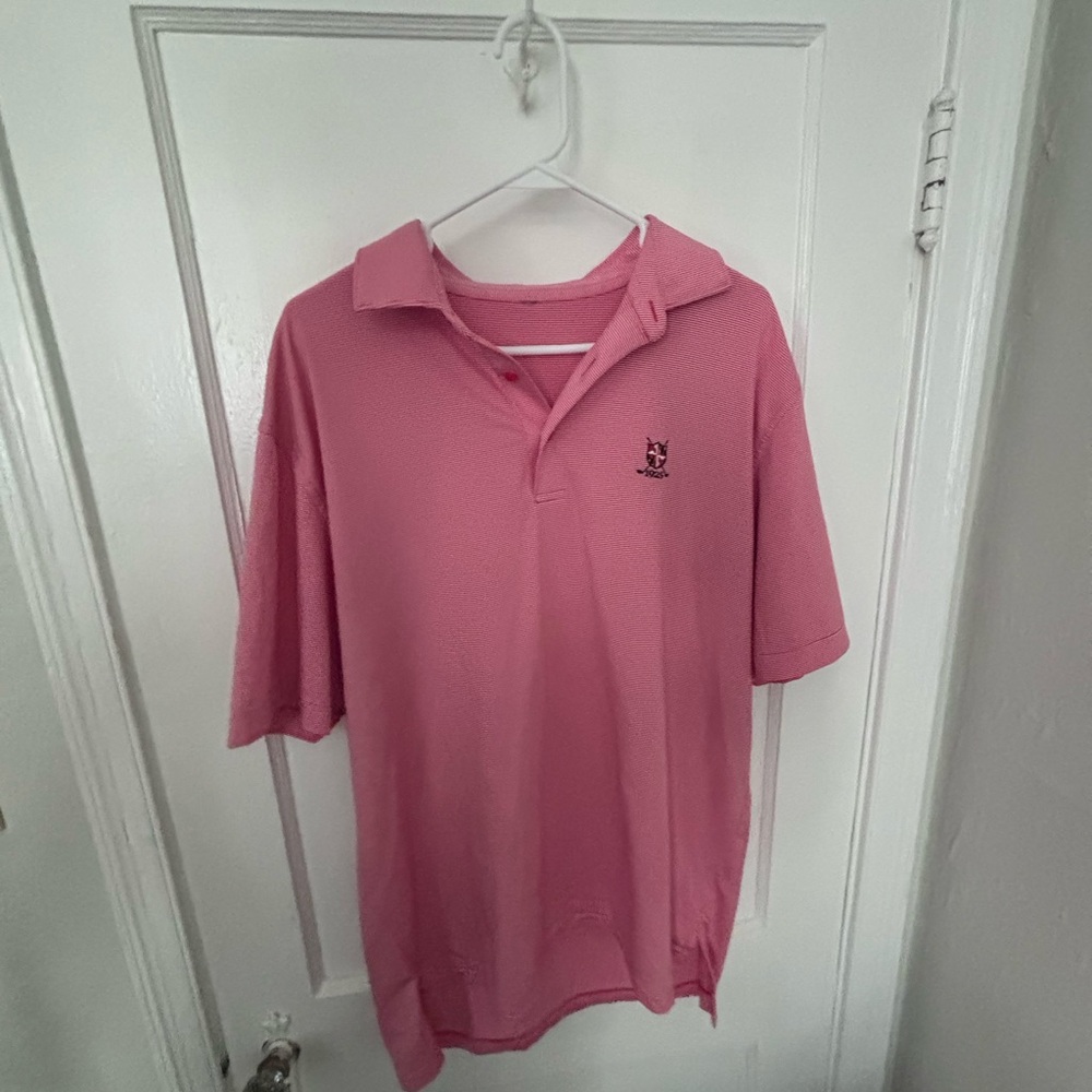 Classic red striped Polo Shirt for Men Maryland